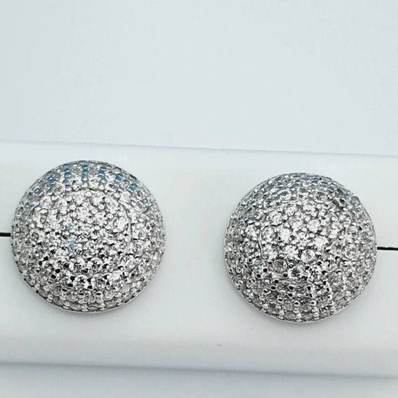 "925 Sterling Silver Cubic Zirconia Earrings, UU1P6A6105 - Picture 4 of 10